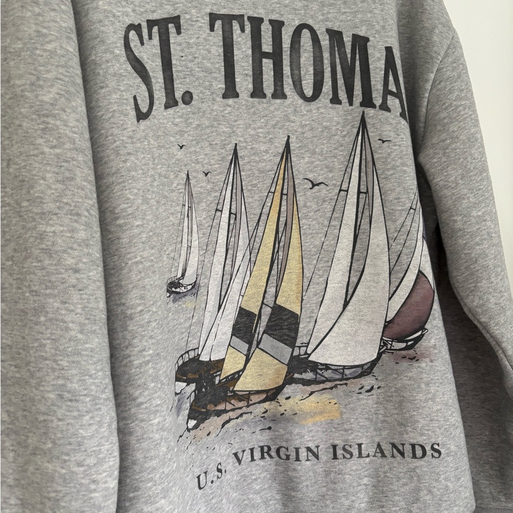 Hollister Graphic Crewneck Sweater - Size Large - Picture 2 of 4